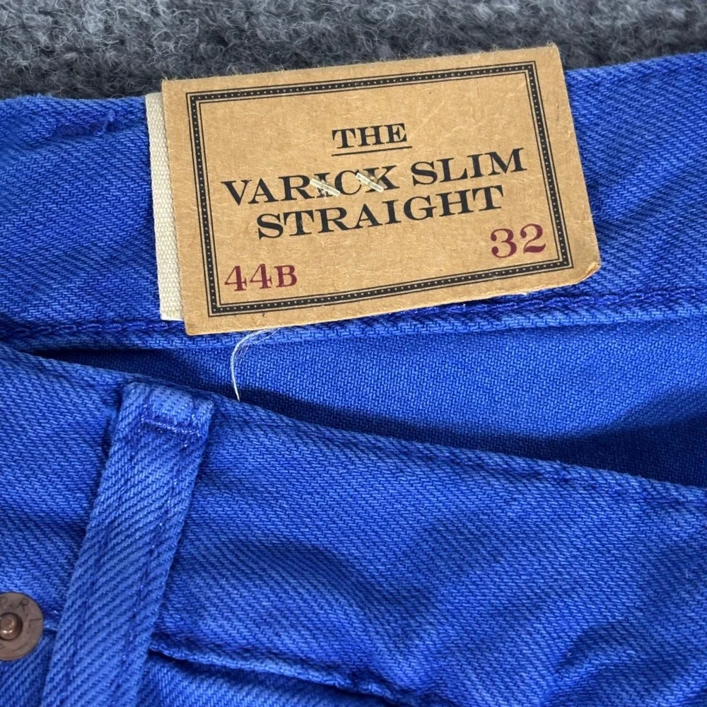 Polo Ralph Lauren Varick Slim Straight Hemp Denim Pants Blue 44B x 32 NWT